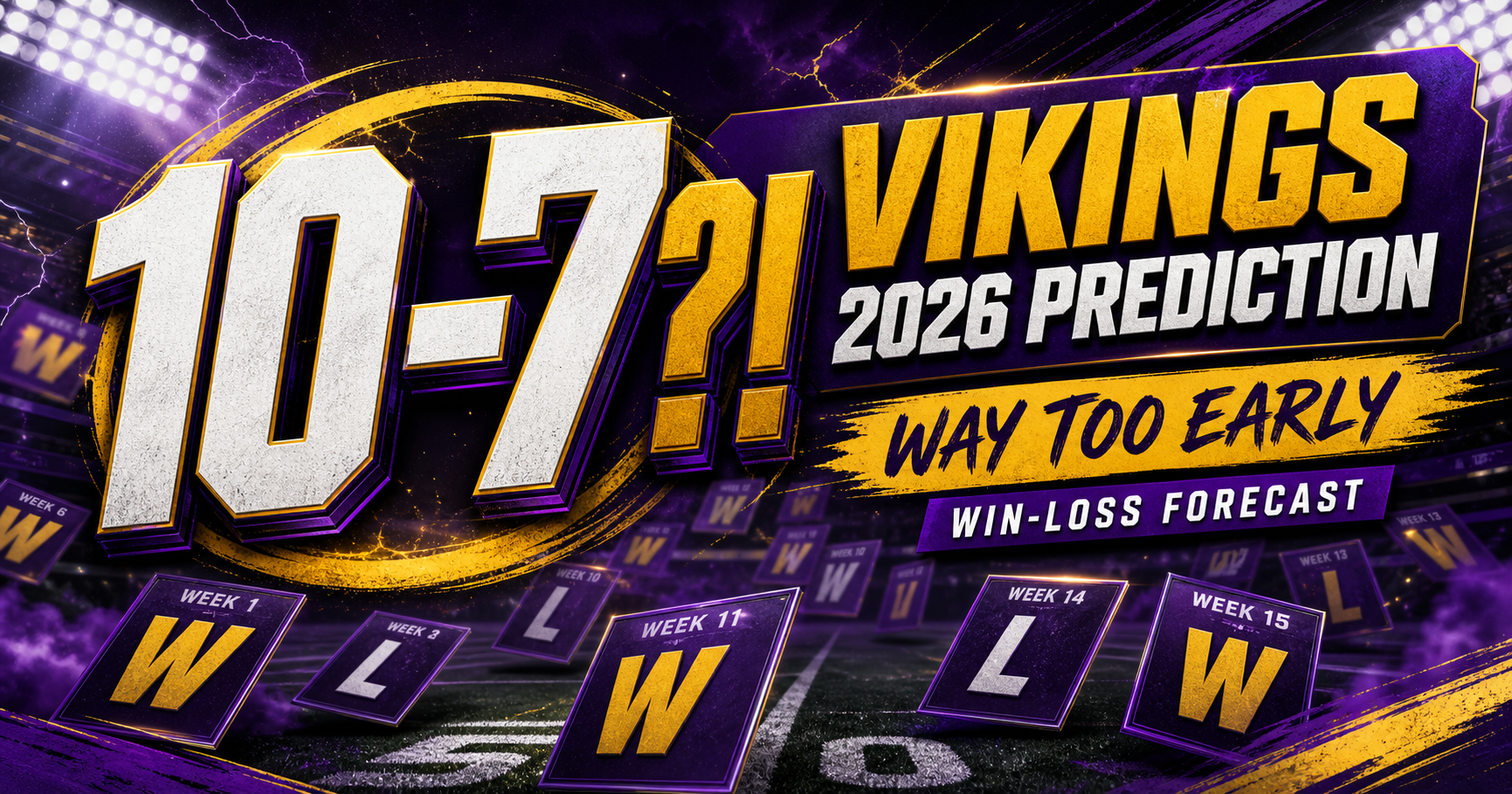 Way Too Early Vikings 2026 Win-Loss Predictions